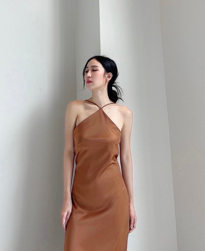 Angel's Breath Dress Rust