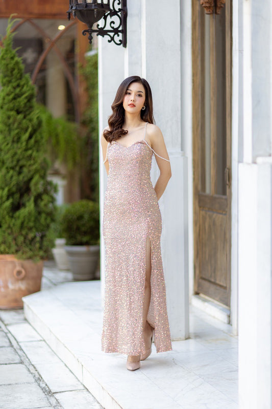 Sparkle Gown Blush